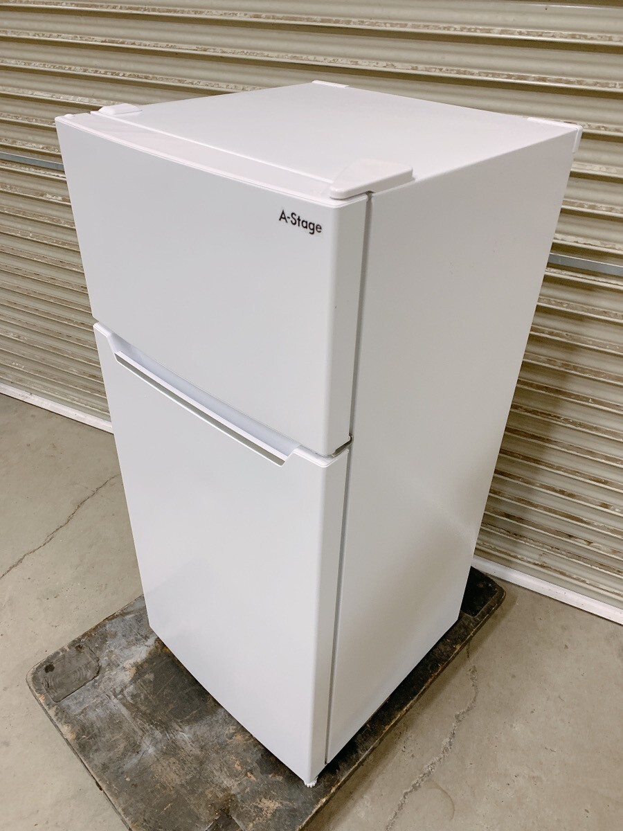 中古 動作OK A-stage ノンフロン冷凍冷蔵庫 RF04A-112WT 112L 2023年製 2ドア 冷蔵庫 一人暮らし 引取歓迎 茨城県常陸大宮 0819こ1 H 220拍卖