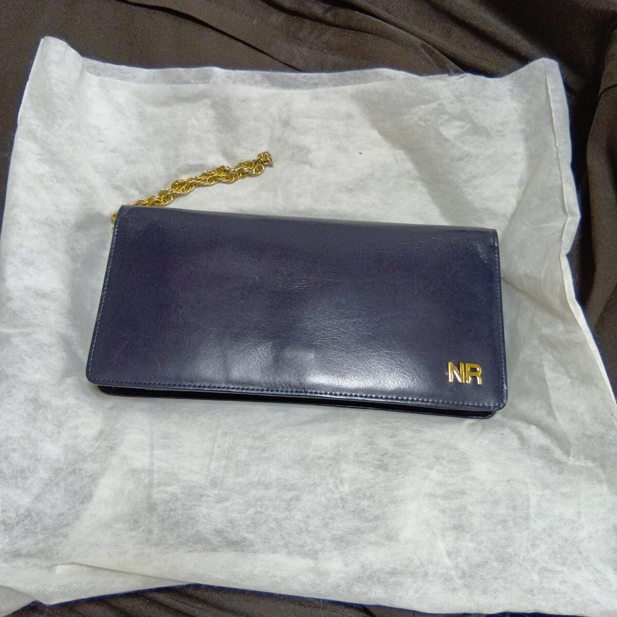 NINA RICCI ニナリッチ 本革 レザー お財布 クラッチバッグ拍卖
