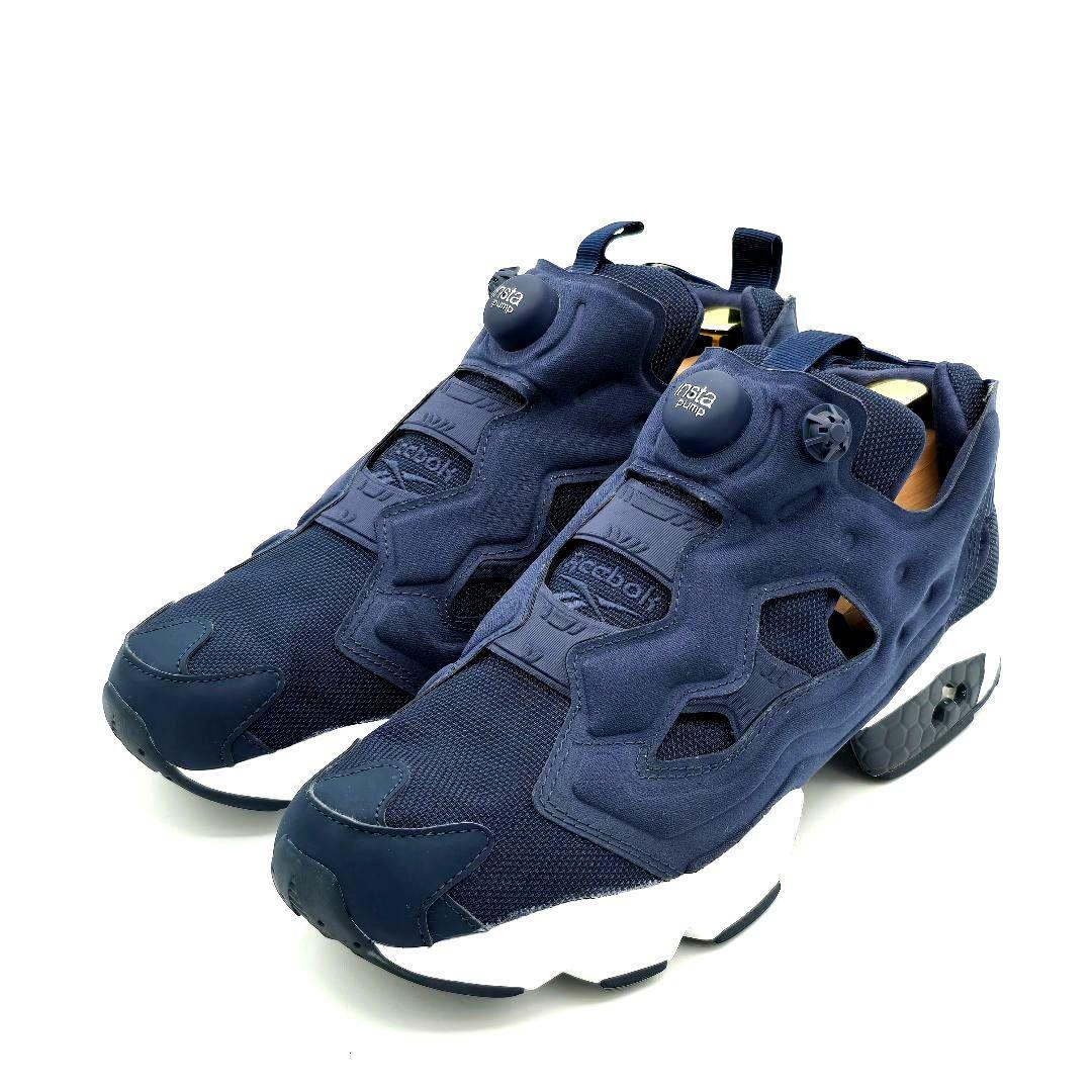 極美品 Reebok INSTAPUMP FURY リーボック インスタポンプフューリー 27cm スニーカー ネイビー拍卖