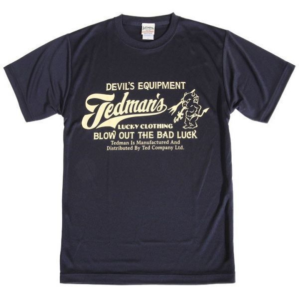テッドマン TEDMAN ドライTシャツ TDRYT-300 ネイビー【XLサイズ】吸汗速乾 半袖 エフ商会 アメカジ メンズ拍卖