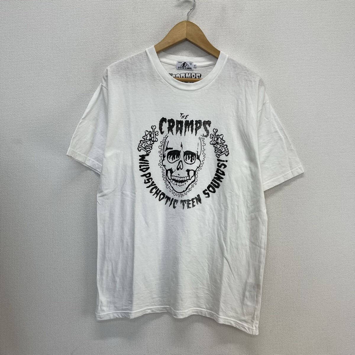 HYSTERIC GLAMOUR ヒステリックグラマー 02171CT10 THE CRAMPS/WILD PSYCHOTIC ザ・クランプス プリント 半袖Tシャツ M 10128386拍卖