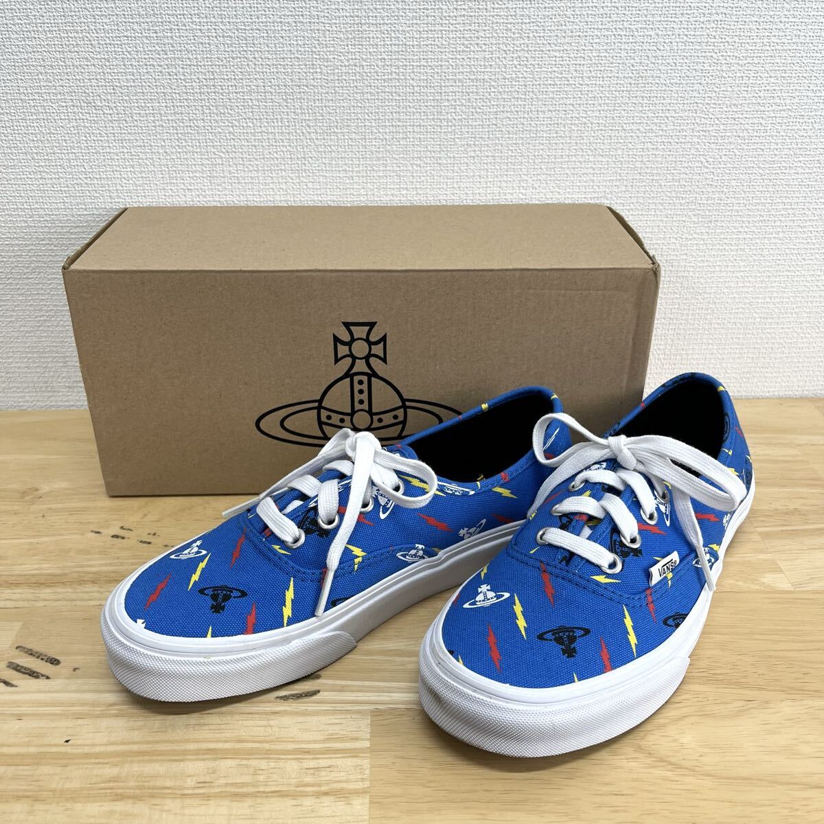Vivienne Westwood × VANS ヴィヴィアンウエストウッド バンズ 721277 Authentic ローカットスニーカー シューズ 総柄 23.5cm 10128827拍卖