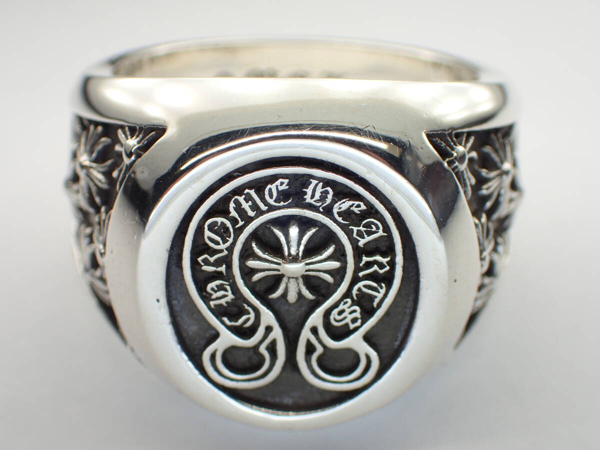 ★CHROME HEARTS ★クラスホースシューCHプラスリング★24号★正規品 拍卖