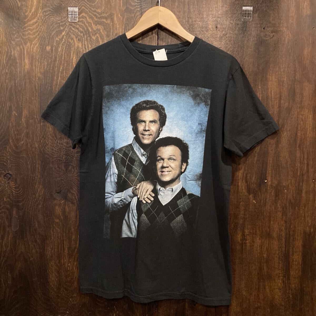 アメリカ古着 Step Brothers ムービーT Tシャツ 黒 Mサイズ USA古着 ステップブラザーズ拍卖