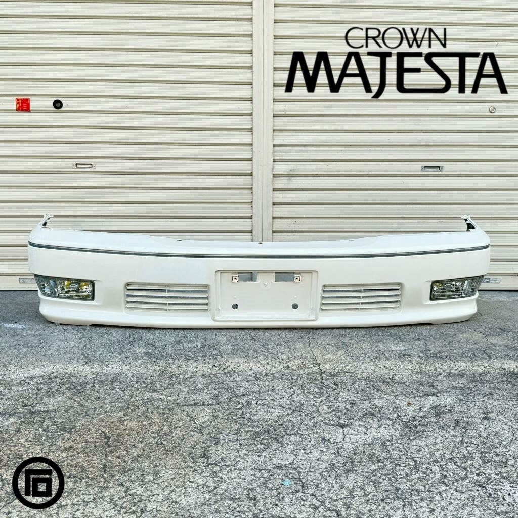 ▼希少 クラウン マジェスタ JZS155 UZS151 UZS155 UZS157 15 後期 純正 フロントバンパー フォグランプ エネルギー付 カラー051 即決▼拍卖