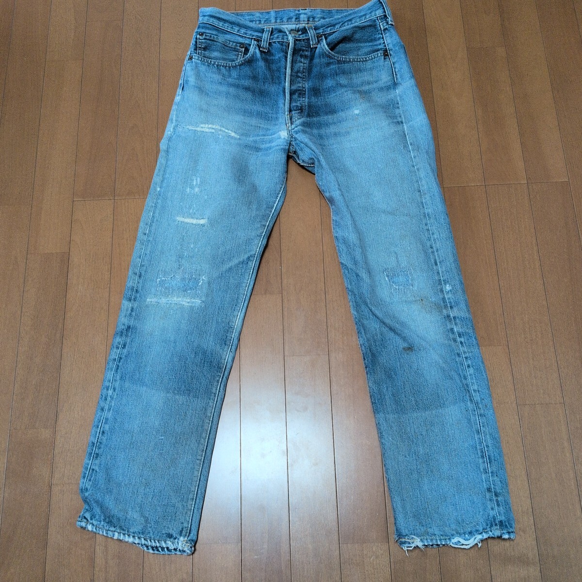 70s Levis 501 BIGE 66前期 USA製 ヴィンテージ アメカジ W32 デニム ジーンズ 古着 アメリカ古着 ハチノス ヒゲ エイジング拍卖