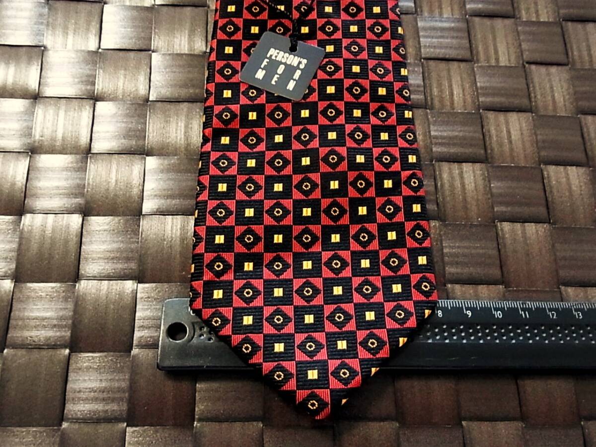 【特選】2425 美品【人気の細ナロータイ】パーソンズネクタイ・シルク100%■202504拍卖