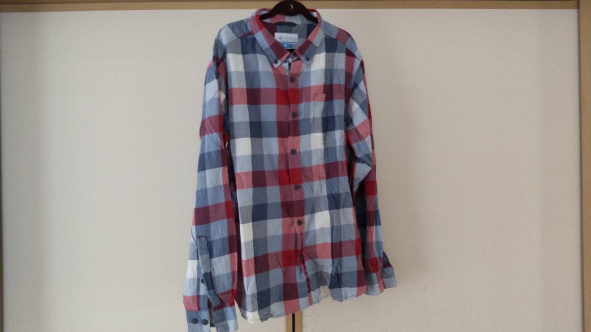 美品Columbiaコロンビア 長袖チェックシャツL 拍卖