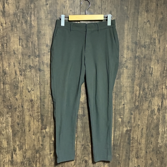 C10◇Andemiu | アンデミュウ テーパードパンツ ダークグリーン レディース SS(-)サイズ 中古品拍卖