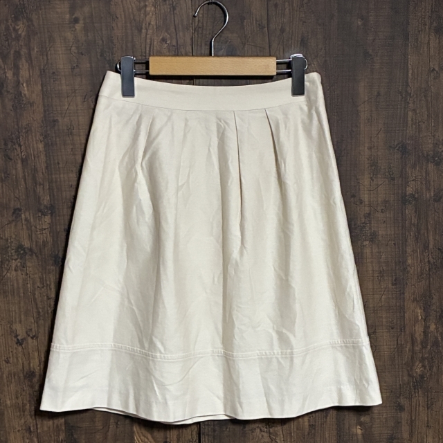 C11◇KUMIKYOKU | クミキョク スカート ベージュ レディース 2サイズ 中古品拍卖