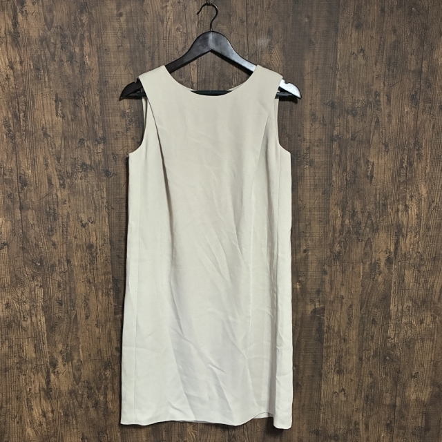 C13◇22 OCTOBRE | ヴァンドゥーオクトーブル ノースリーブワンピース ライトベージュ レディース 38サイズ 中古品拍卖