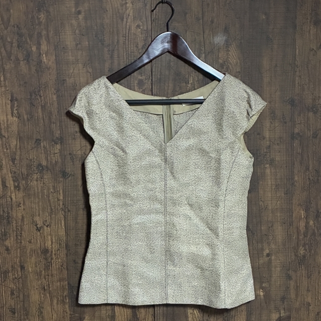 C18◇chere iena | シェル イエナ ノースリーブトップス ライトブラウン系 レディース サイズ不明 中古品拍卖