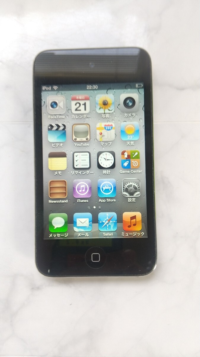 K4676 iPod touch 第4世代 A1367 32GB Apple デジタル音楽プレーヤー 簡易確認&簡易清掃&初期化OK 現状品 送料無料拍卖