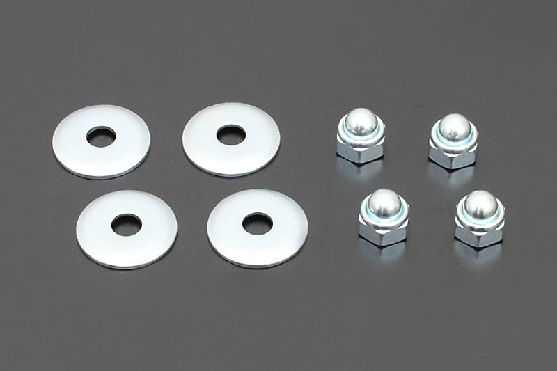 N156-5113 フロントステップマウントナット&ワッシャセット (ユニクロメッキ仕上げ)拍卖