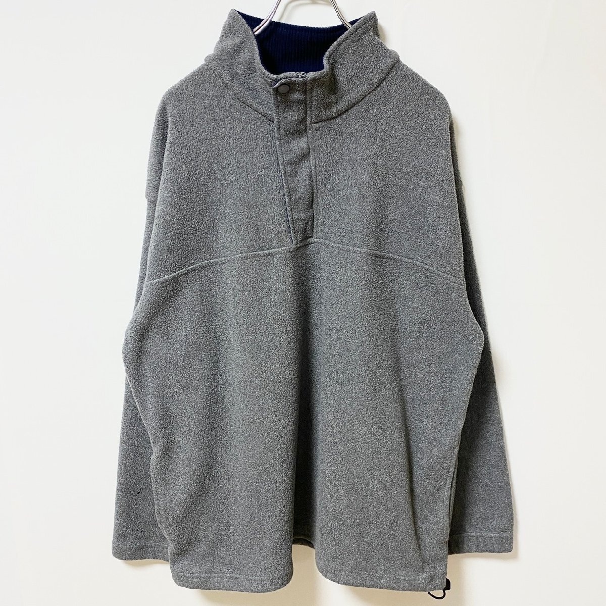 古着 used FADEDGLORY 長袖フリースジャケット ハイネックアウター シンプル グレー 秋冬服 Lサイズ拍卖