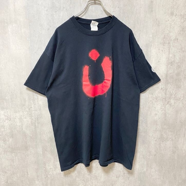 古着 used GILDAN ギルダン 半袖プリントTシャツ バックプリント i-am-n ブラック オーバーサイズ XLサイズ拍卖