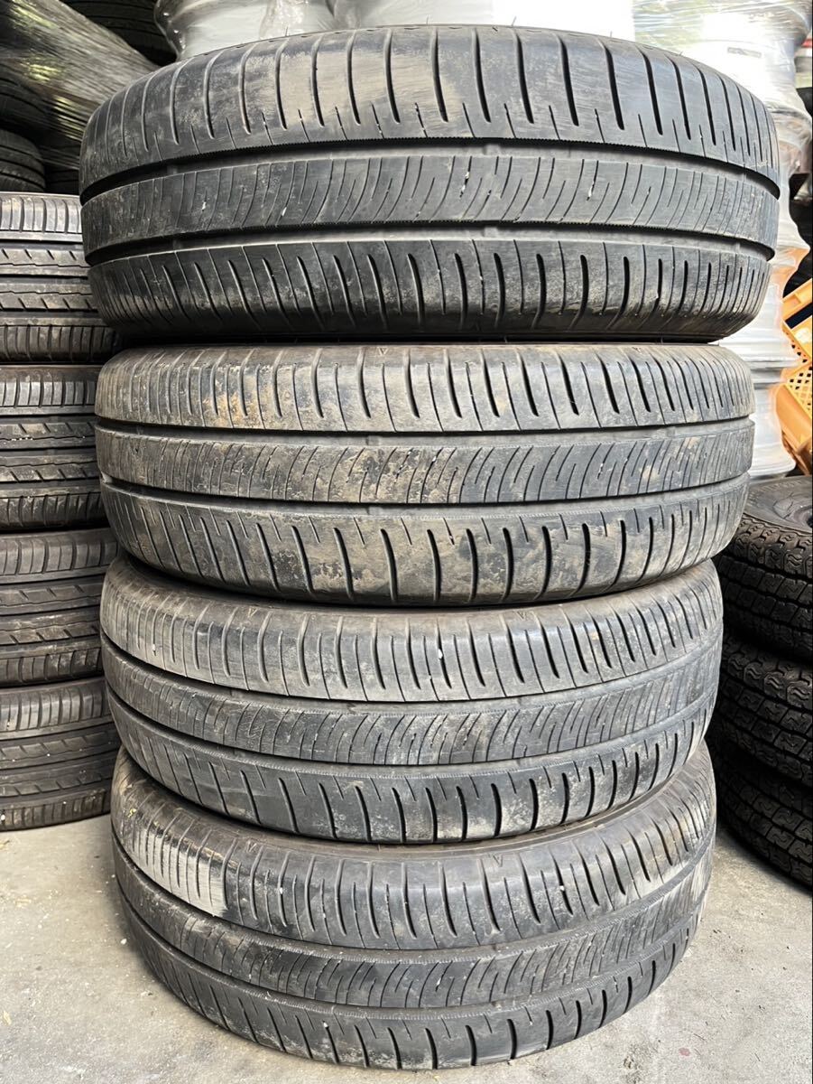 【1045】バリ溝★15インチ★オンロード DUNLOP ENASAVE RV505 夏用 185/65R15 88H 2020年製 8~9分山 中古タイヤ4本拍卖