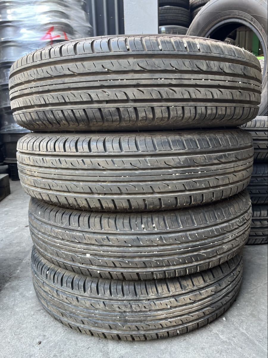 【1053】★バリ溝★15インチ★オンロード DUNLOP GRANDTREK PT3 175/80R15 90S 2021年製 8~9分山 中古 夏用タイヤ 4本拍卖
