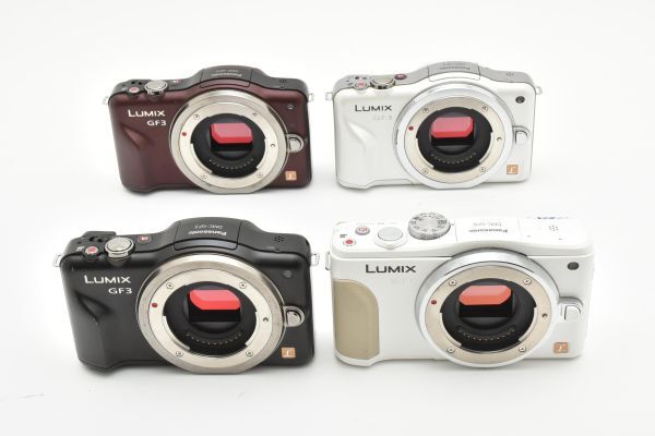 パナソニック Panasonic DMC-GF6 DMC-GF3 ホワイト ブラック ブラウン 4台まとめ 動作未確認ジャンク #M65A1448拍卖