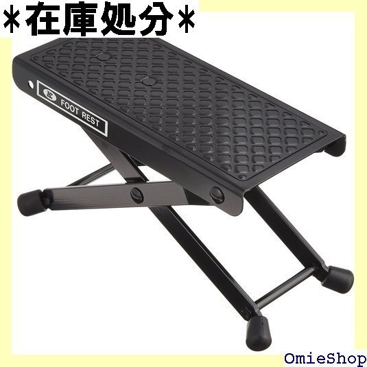 キクタニ ギター足台 アルミ製 重量210g 高さ調節4段 ブラック GF-7 130拍卖