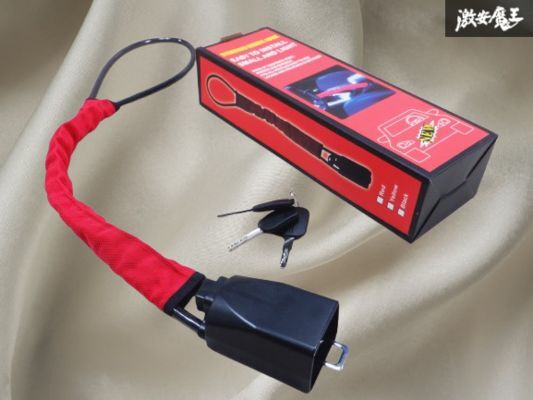 ◇簡単施錠 新品◇ WF PERFORMANCE ハンドルロック ステアリング シートベルト ロック 盗難防止 カーセキュリティ 防犯 スペアキー付 棚A2拍卖