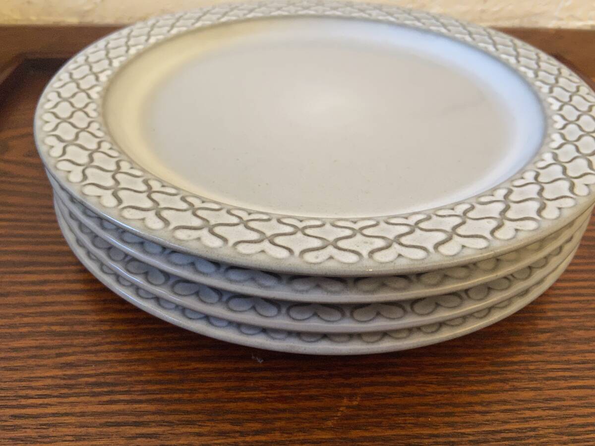 B&G  J.H.クイストゴー Cordial ディナープレート4枚セット 直径24cm デンマーク/239-2拍卖