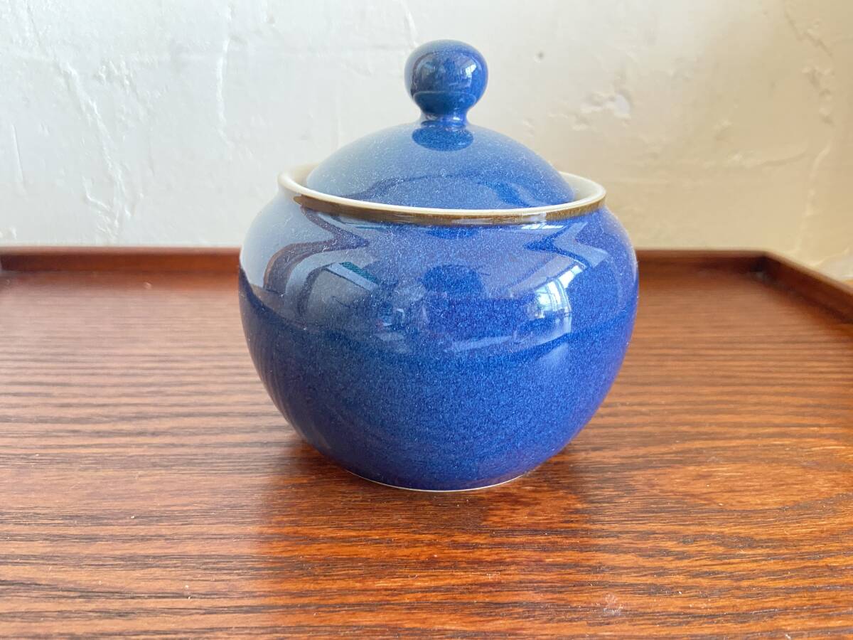 DENBY ボストンブルー シュガーポット デンビー・イギリスアンティーク/238-3拍卖