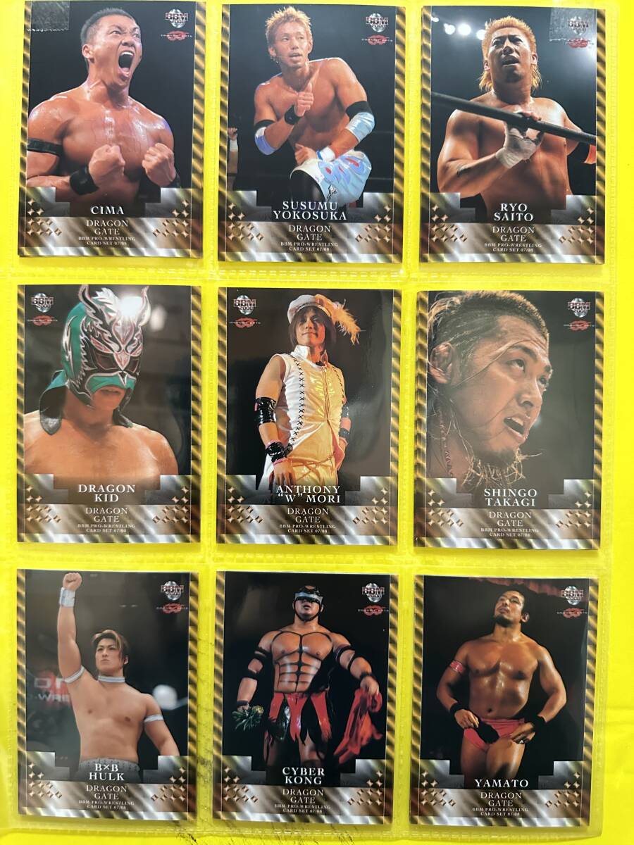 BBMプロレスカード DORAGON GATE 07/08 ノーマル 36枚セット A拍卖
