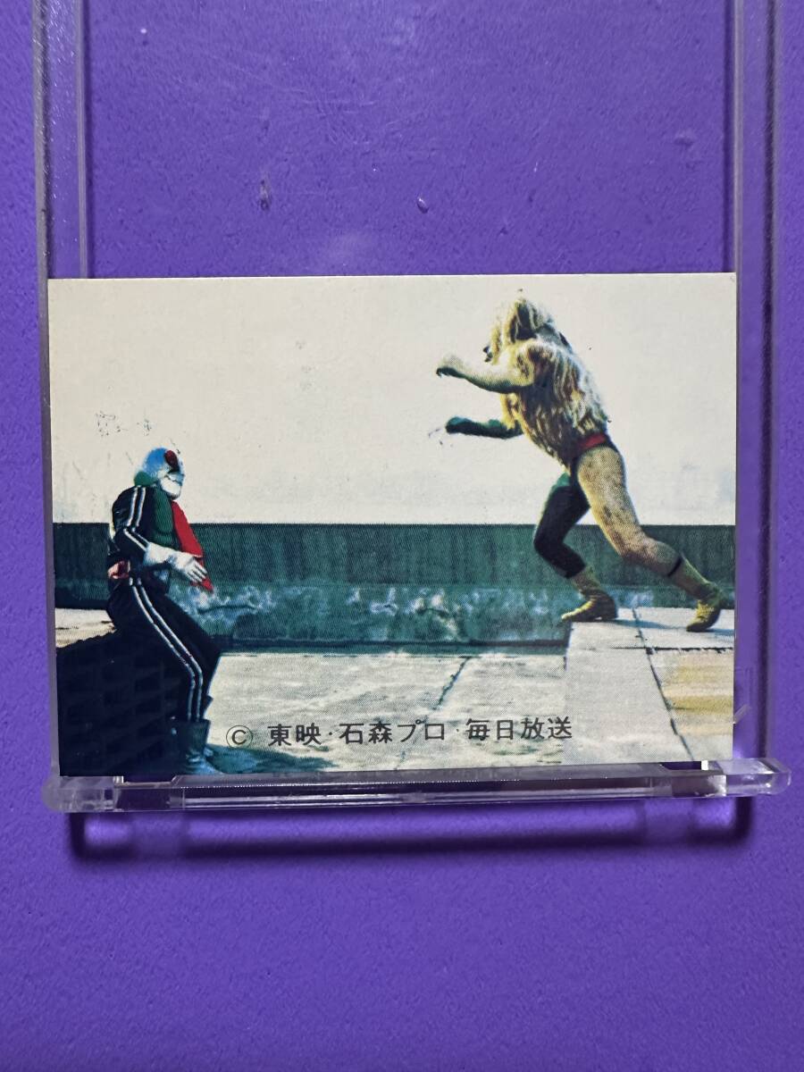 当時物 仮面ライダースナック 378 クモライオン対ライダー カルビー製菓拍卖