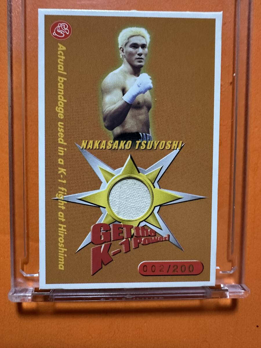 中迫剛 バンテージカード 002/200 GET the k-1 power! KONAMI 拍卖