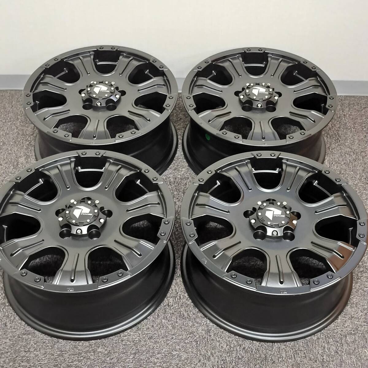 PDW ECHO フラットブラック 16x7.0J+38 5H114.3 トーヨー オープンカントリー R/T 225/70R16 デリカD:5 エクストレイル 01-2554拍卖