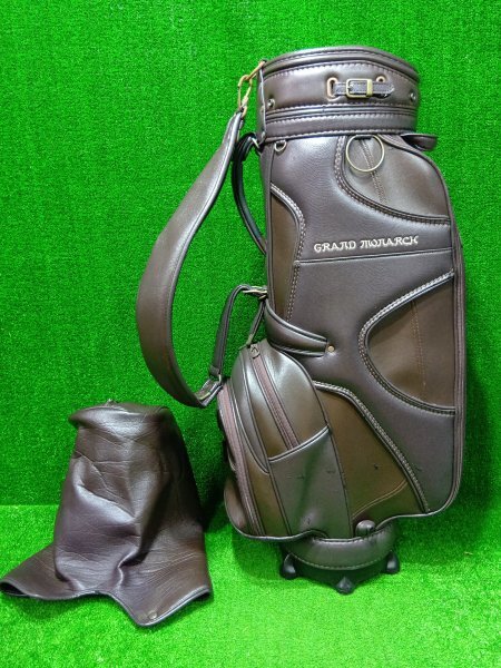 【CB1309 訳アリ大特価】ミズノ MIZUNO グランドモナーク GRAND MONARCK キャディバッグ/ゴルフバッグ フードカバー付き 軽量拍卖