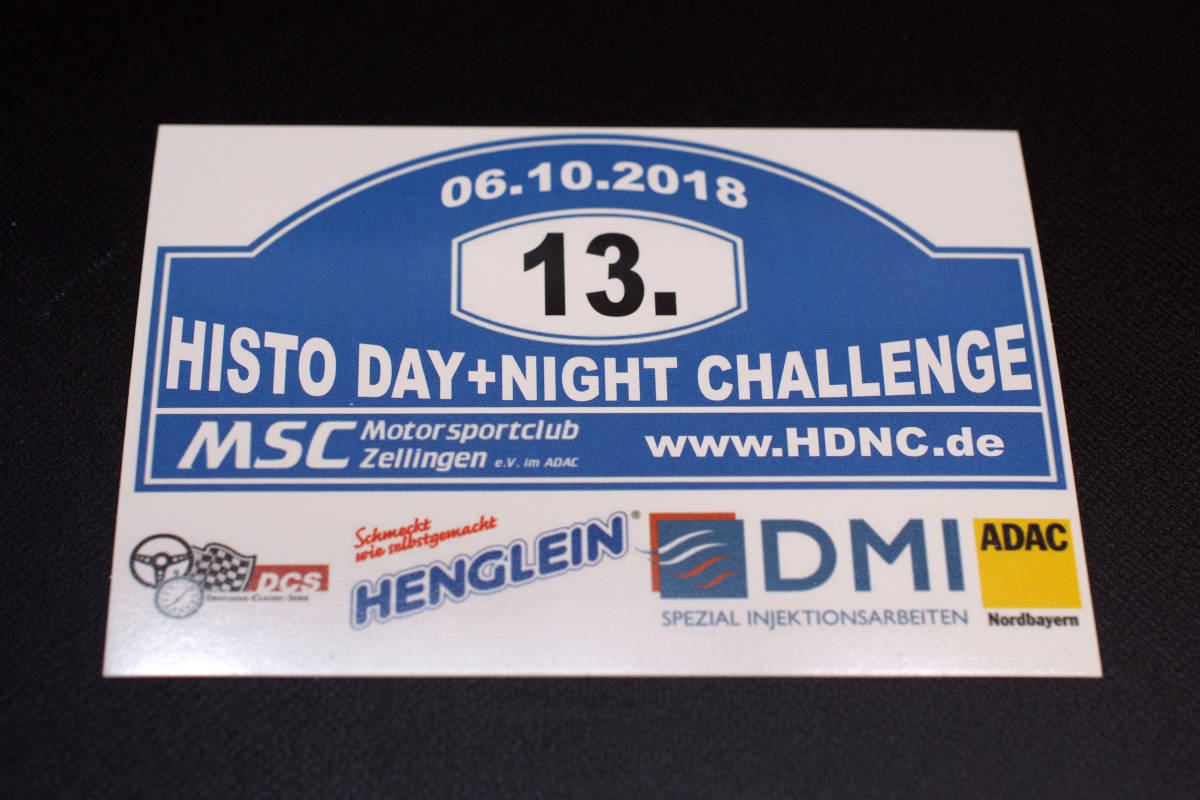 ○ ADAC ステッカー 13.HISTO CHALLENGE 105×75mm 車庫 ガレージサイン ウィンド ocitye メルセデスベンツ ポルシェ BMW AUDI VW OPEL拍卖