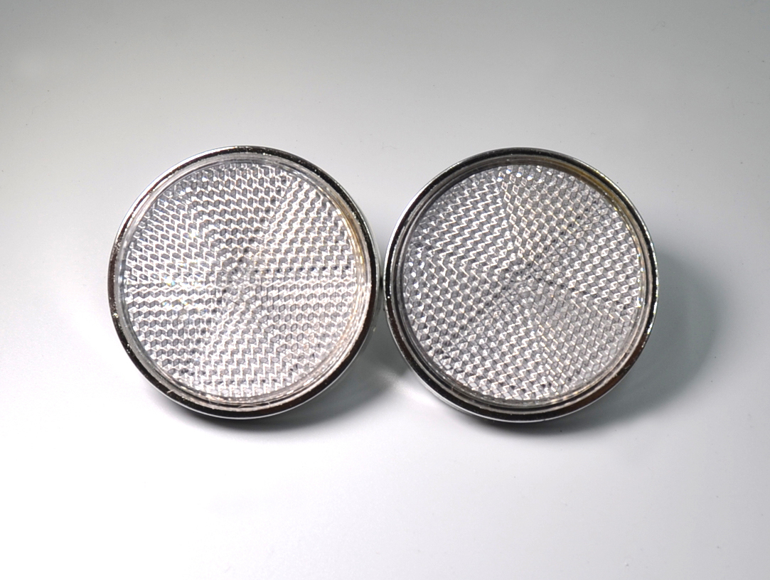 GS400 GS400L クリア-リフレクター 反射板 2枚SET 検/ ザリ ゴキ GT380 GT550 キジマ ビート 絶版旧車 カスタム ドレスアップ CBX400F 拍卖