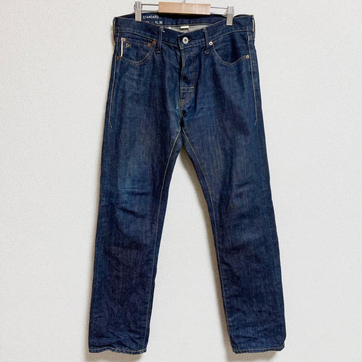 DELUXE デラックス ストレートデニムパンツ ジーンズ ジーパン インディゴブルー メンズ サイズ S *AO拍卖
