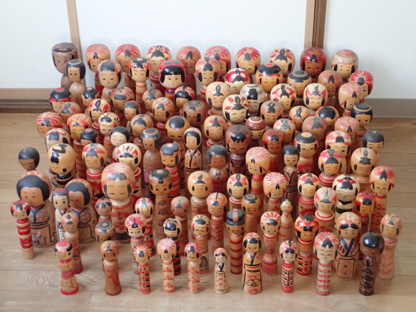 A9☆こけし 110点 まとめて 伝統こけし 高さ:約15cm~30㎝ 検) 伝統工芸品 郷土玩具 置物 民芸 木地玩具 小芥子 (120)拍卖