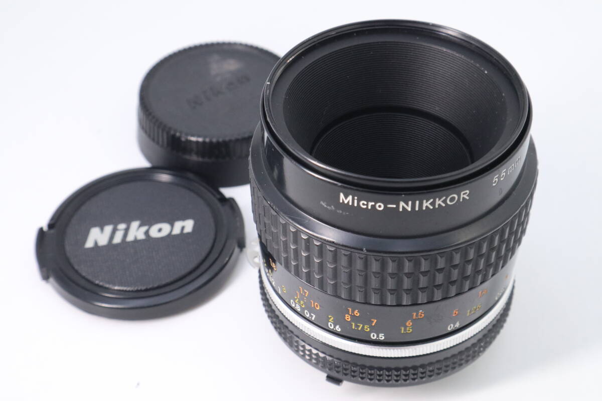 Nikon Micro-NIKKOR 55mm F2.8 ニコン MFレンズ ブラック (f04918)拍卖