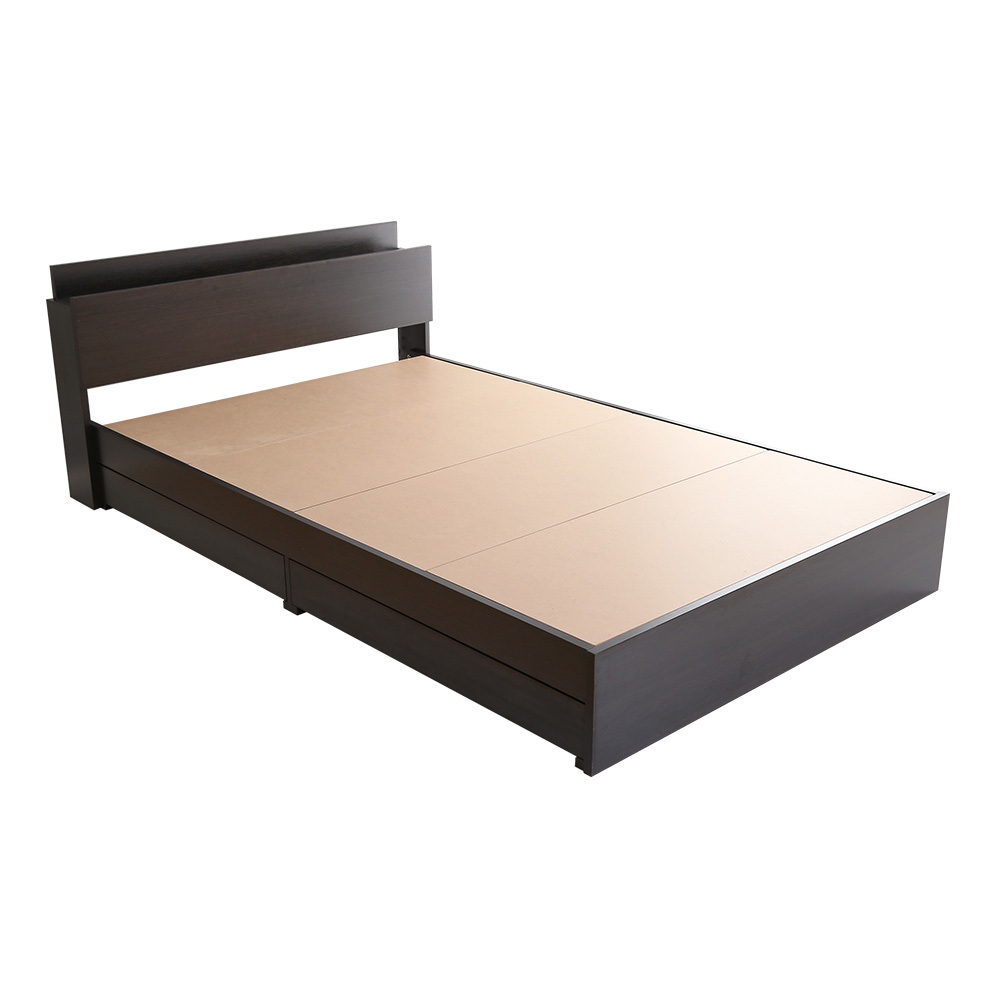 棚・収納付きヴィンテージチェストベッド ダブル【BROOK】 BRSTL-D-BOK ブラックオーク拍卖