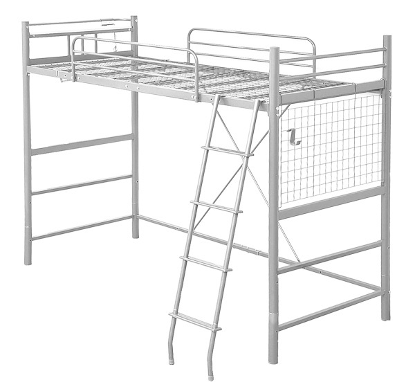 高さ調整可能!宮・コンセント付き ロフトベッド【ORCHIS-オーキス-】HT70-94-SL シルバー拍卖