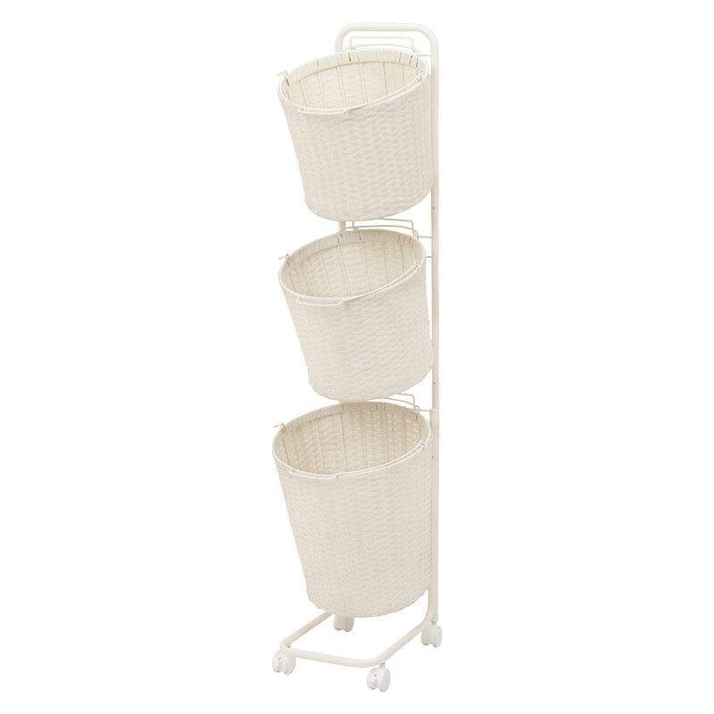 ランドリーラック RAN-2432WH ホワイト拍卖