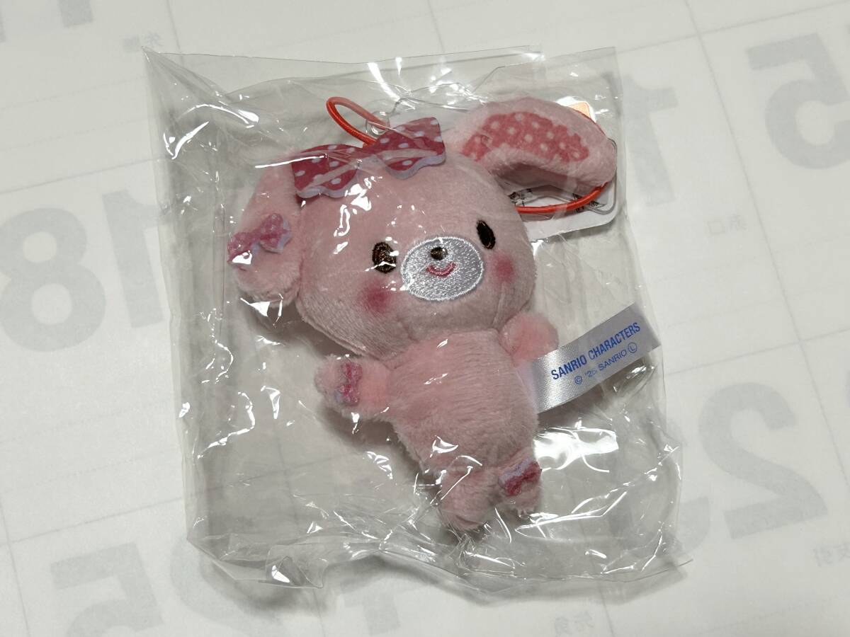 ぼんぼんりぼん ぬいぐるみ マスコット サンリオ キャラクター大賞 2025年 プライズ タグ付き 非売品 リボン 右手を上げています拍卖