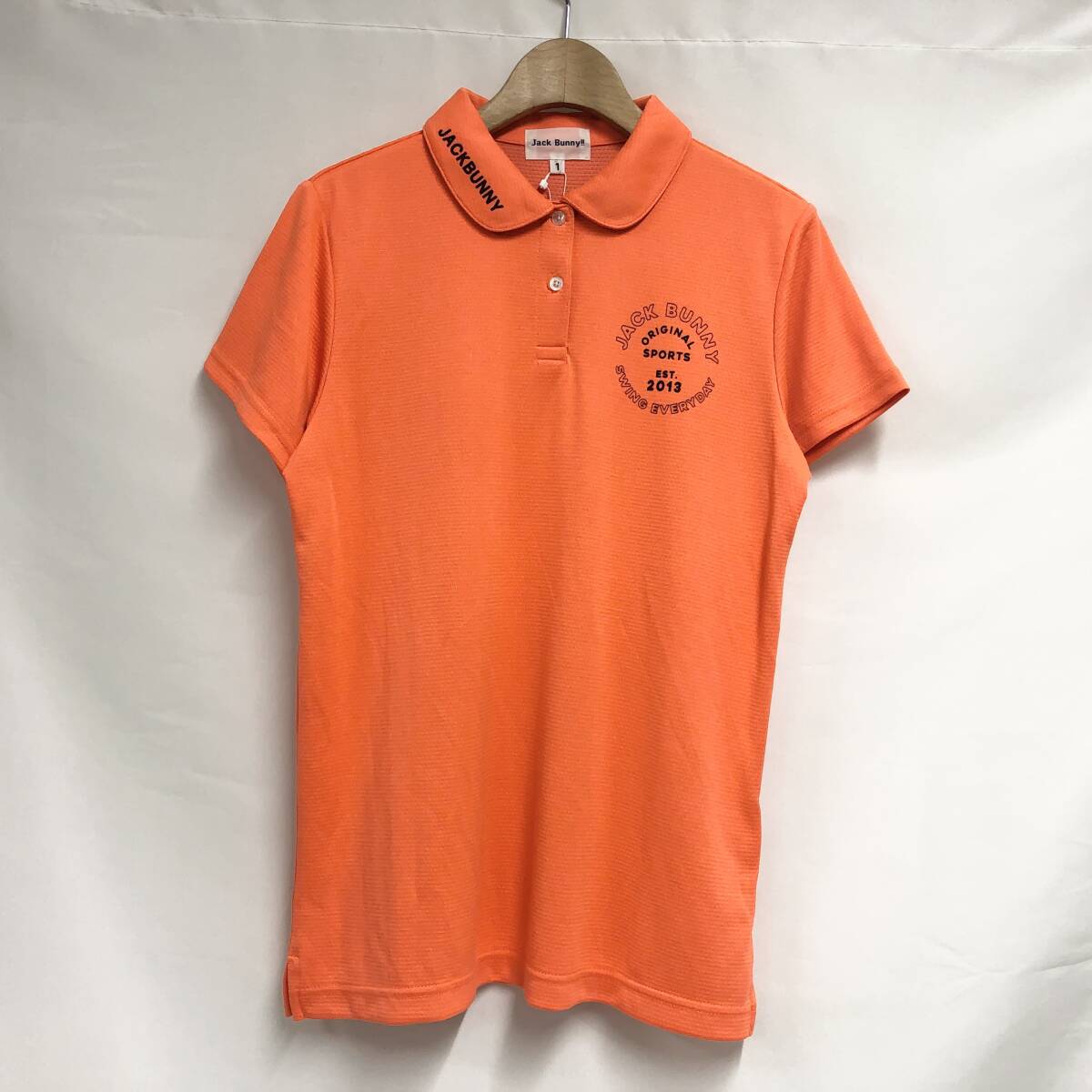 ○★新品未使用 JACK BUNNY(ジャックバニー) ロゴグラフィック 半袖シャツ 1 オレンジ★○拍卖