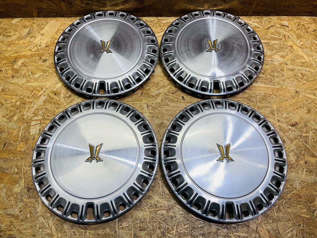 ★当時物★TOYOTA トヨタ SX70 GX70 GX71 クレスタ 純正 ステンレス製 ホイールキャップ ホイールカバー 4枚 セット拍卖