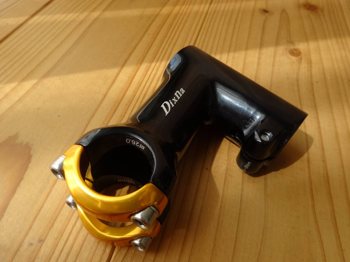 Dixna エスシェイプ26(ハイスタック), 長さ80、高さ75、クランプ径26、角度75°、コラムOS 未使用拍卖