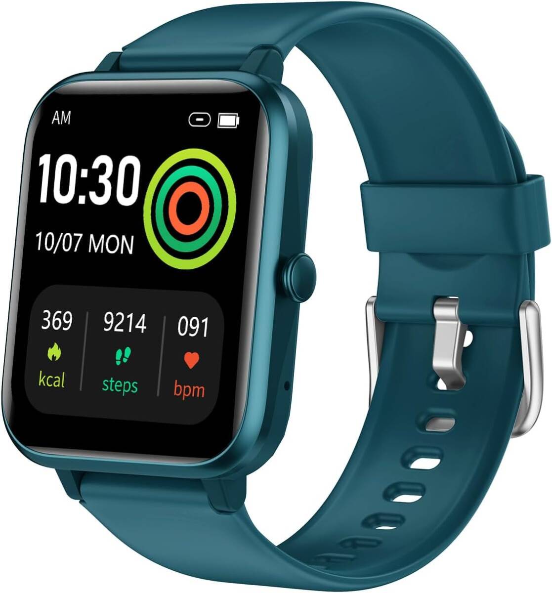 ジャングルグリーン色 オシャレも健康もこれ一本 万能 スマートウォッチ 万歩計 通話機能付き 腕時計型 レディース メンズ拍卖