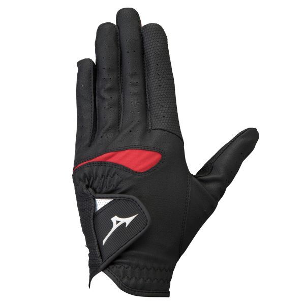 ☆【新品】ミズノ コンフィグリップ 手袋/左手 グローブ ブラック×レッド 23cm 5MJML25309拍卖