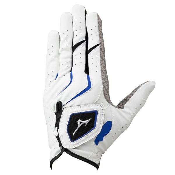 ☆【新品】ミズノ W-GRIP ダブルグリップ 手袋/左手 グローブ ホワイト×ブルー 22cm 5MJML40127拍卖