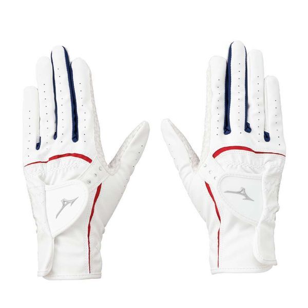 【新品】ミズノ W-GRIP ダブルグリップ 手袋/両手 グローブ ホワイト 19cm 5MJWB45101拍卖