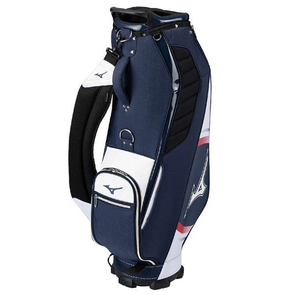 【新品】ミズノ NX.3 キャディバッグ 5LGC250114 ネイビー×ホワイト拍卖