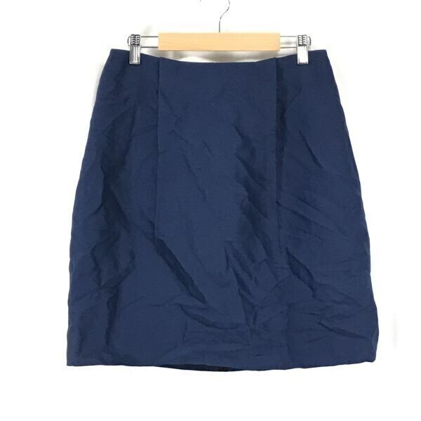 Made in Japan★ランバン/LANVIN★シルク混/タイトスカート【40/women’s size -L/青/blue】Skirts◆BH23拍卖